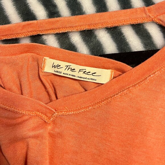 Free People We The Free All Mine Tee Apricot L - Picture 4 of 4